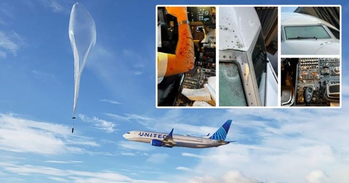 Avioni  Boeing  me 140 persona në bord përplaset me balonën e motit  piloti shmang tragjedinë