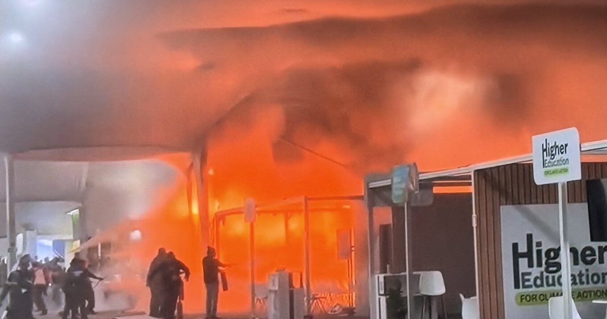 Video  Zjarr në qendrën e konferencave të OKB së për klimën në Brazil  evakuohen pjesëmarrësit