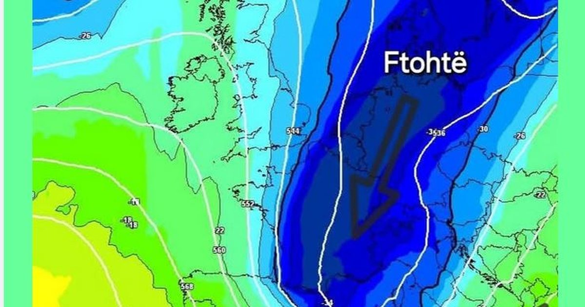 Del parashikimi  vjen i ftohti  deri në 50 cm borë në këto zona të Ballkanit