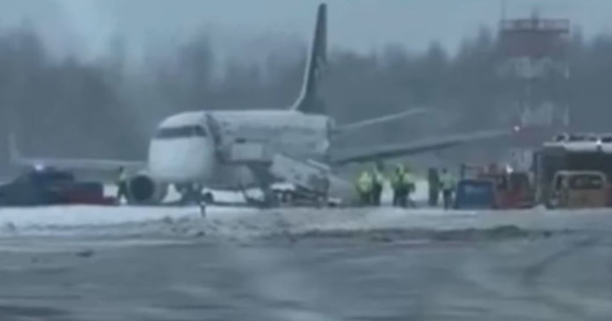 Aeroplani me mbi 60 pasagjerë del nga pista në Vilnius të Lituanisë  nuk raportohet për të lënduar