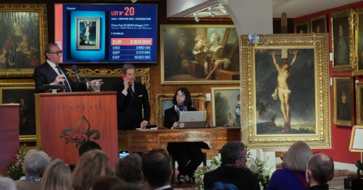 E humbur prej 1600 ës  piktura e Rubensit që përshkruan kryqëzimin e Krishtit shitet për 2 7 milionë $