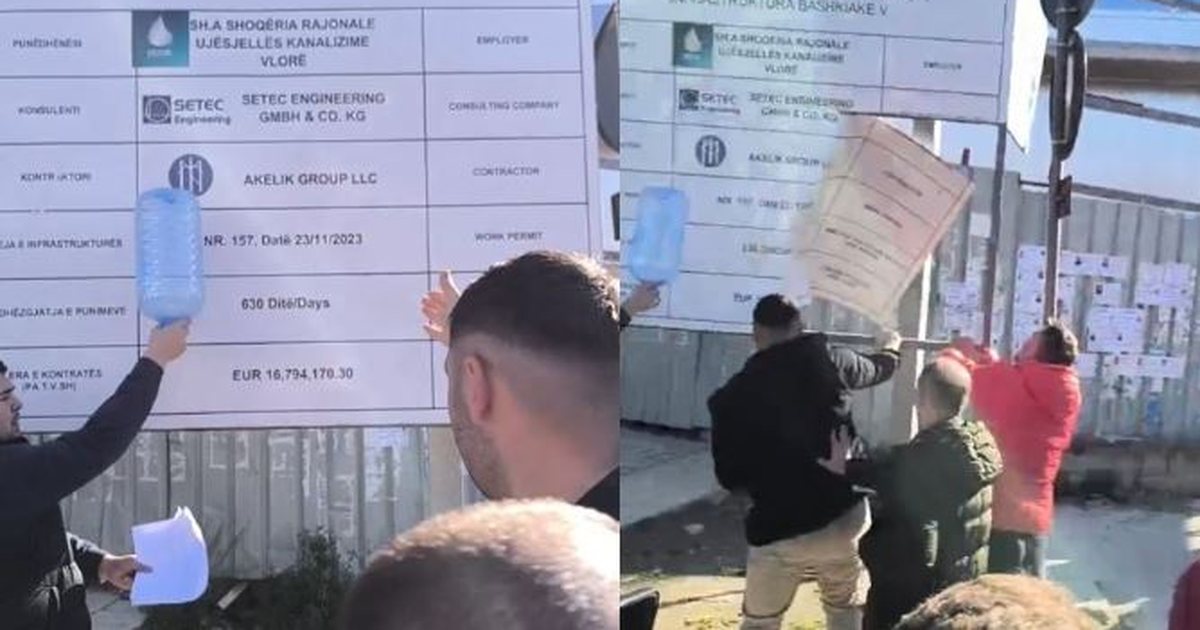  Vlora është në vaki  Qyteti digjet  këta krihen   Protestuesit shkatërrojnë tabelat  Ja ku ikën lekët tona