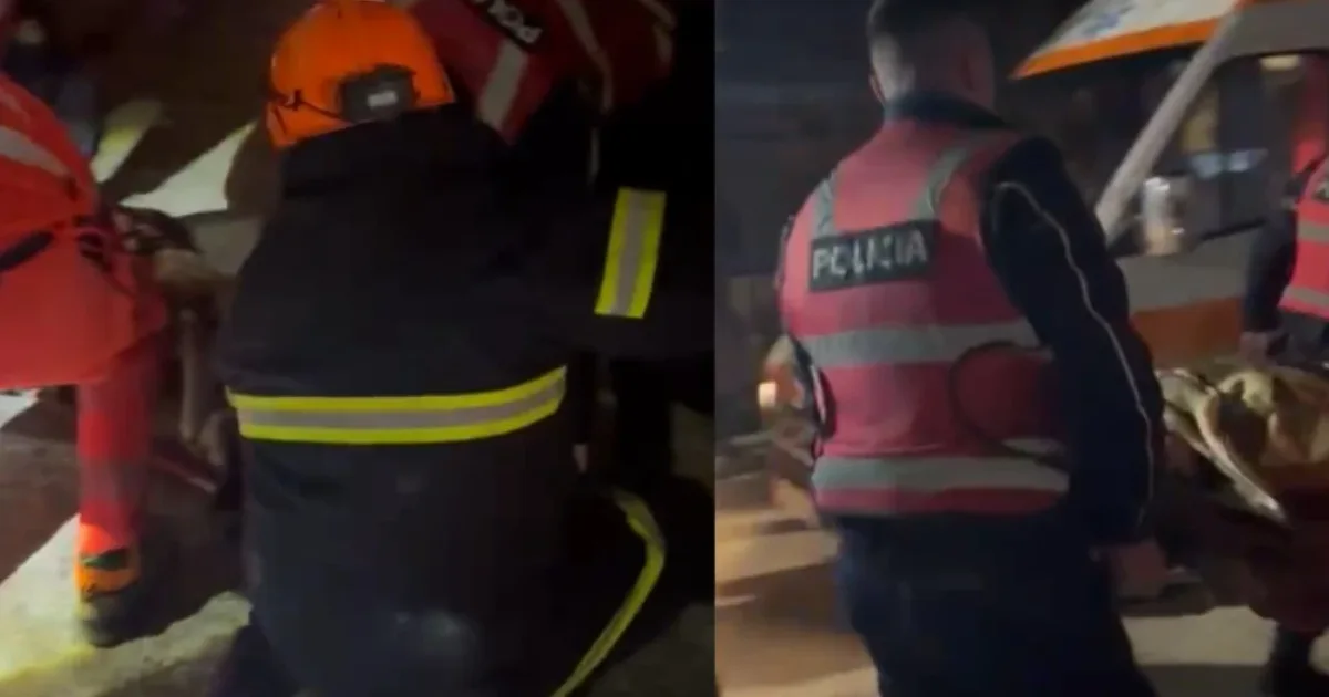 Zjarr në katin e parë të një pallati në Gjirokastër  Zjarrfikësit shpëtojnë 83 vjeçaren  raportohen për dëme materiale