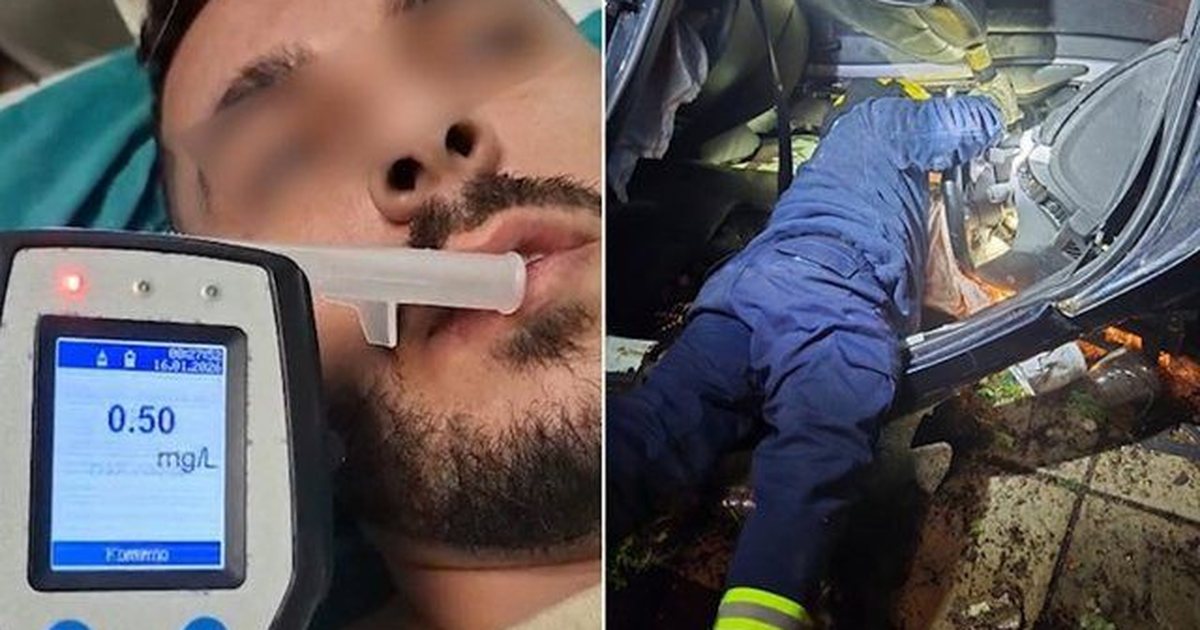 VIDEO  Automjeti me shpejtësi SKËTERRË  fluturoi  nga Ura e Dajlanit  Momenti kur i bëhet testi i alkoolit shoferit