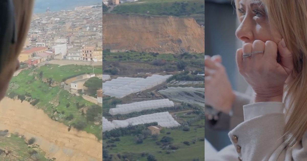 Rrëshqitjet e dherave  Meloni sheh nga helikopteri dëmet në Siçili