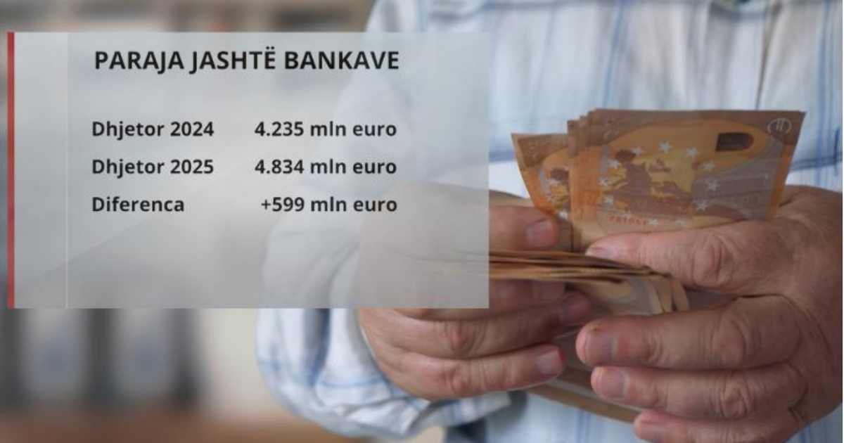  Paraja jashtë bankave arrin rekord  4 8 mld €  qytetarët mund të bëjnë pagesa deri në 5000 €  