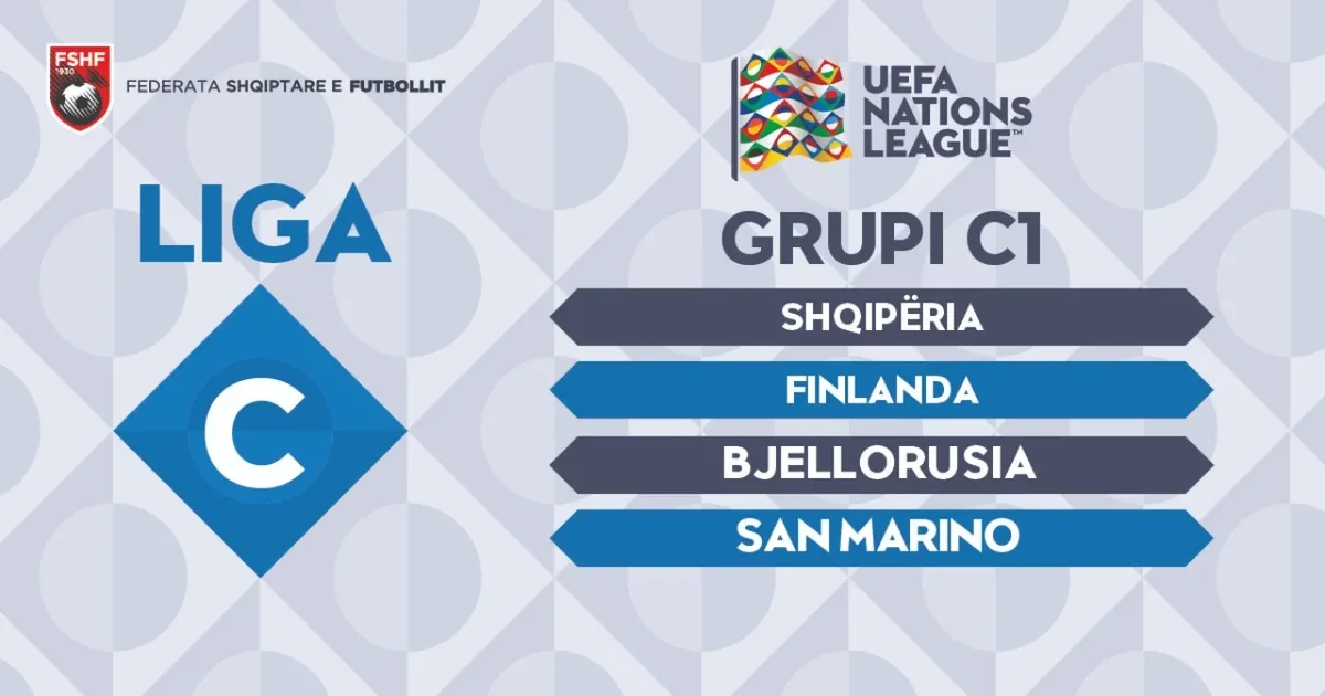 Shqipëria  peshkon  Finlandën dhe Bjellorusinë në Bruksel  rruga drejt Ligës B kalon nga San Marino  historiku përballjeve