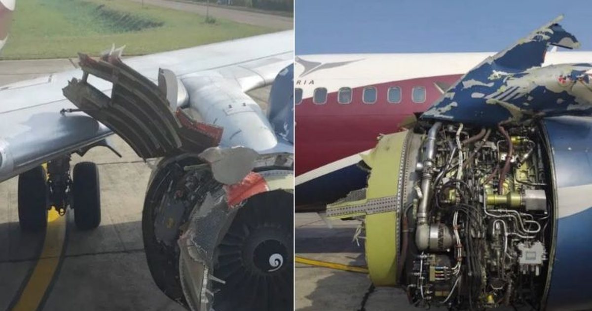 VIDEO  Motori i avionit të  Arik Air  shpërthen gjatë fluturimit  Piloti bën ulje emergjente me 80 pasagjerë në bord