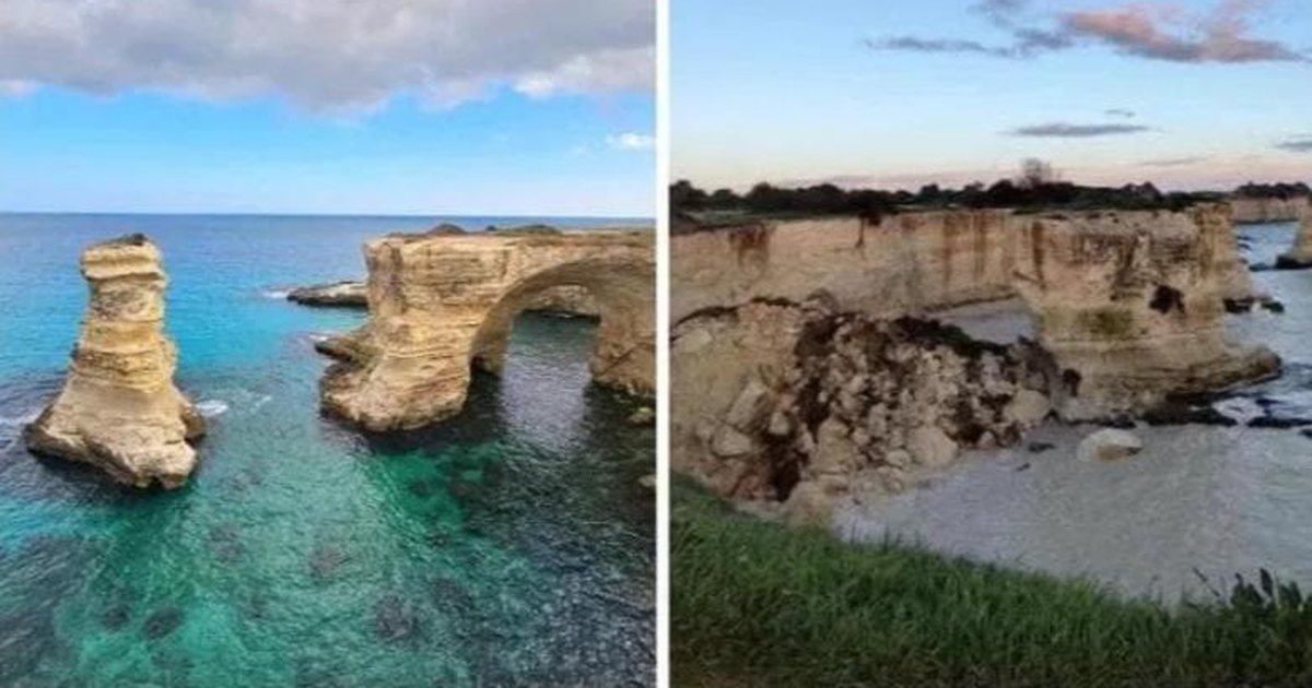 Simbol i Salentos  Harku i të Dashuruarve shembet në ditën e Shën Valentinit