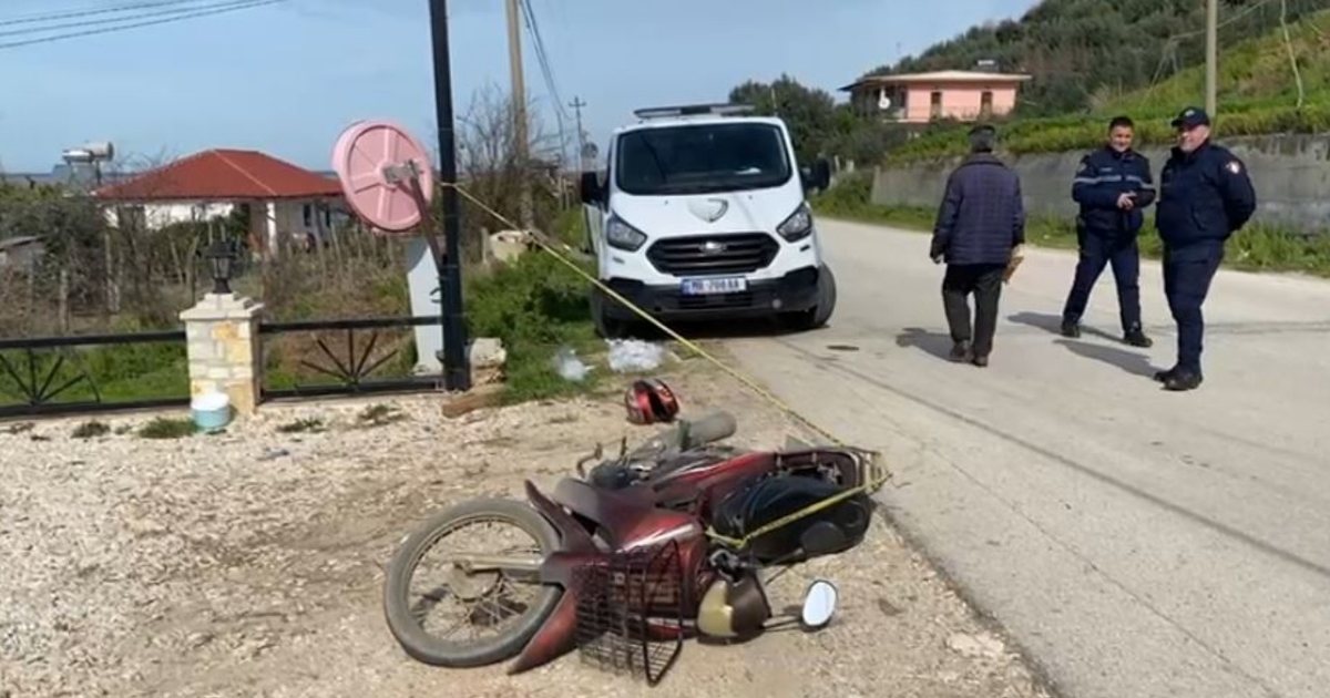 FOTO  Aksident i RËNDË në Divjakë  65 vjeçari plagoset pasi motori doli nga rruga