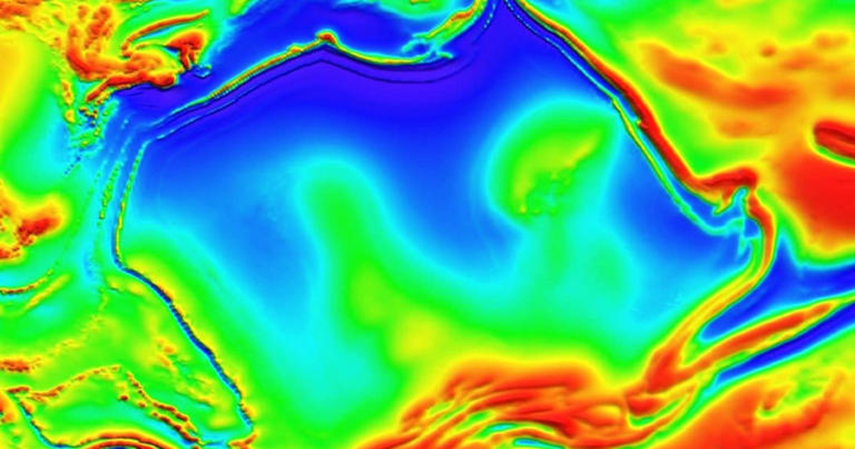Anomali misterioze magnetike poshtë Australisë  çuditërisht  ka të njëjtën formë si  Toka e Kangurëve 