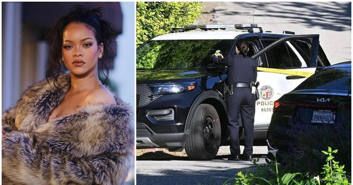  VIDEO  Të shtëna drejt vilës së Rihannës në Beverly Hills  Ylli i pop it ndodhej brenda kur   