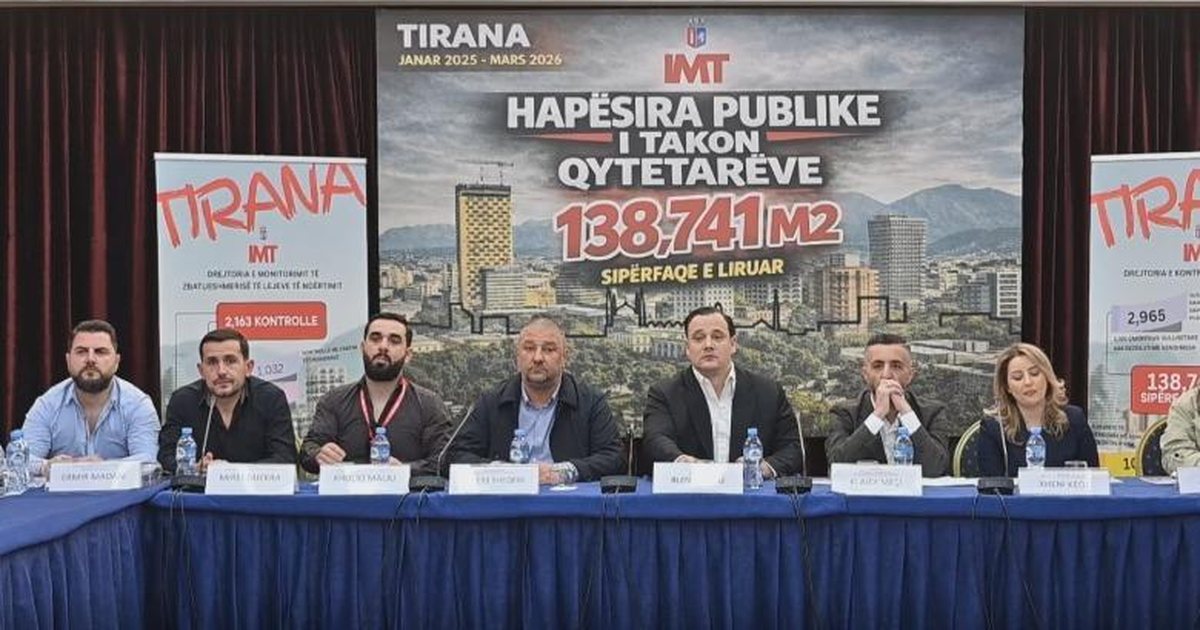 Prezantohet raporti vjetor i IMT  nënkryetari i Bashkisë së Tiranës  Do vijojmë deri në lirimin e çdo hapësire publike 