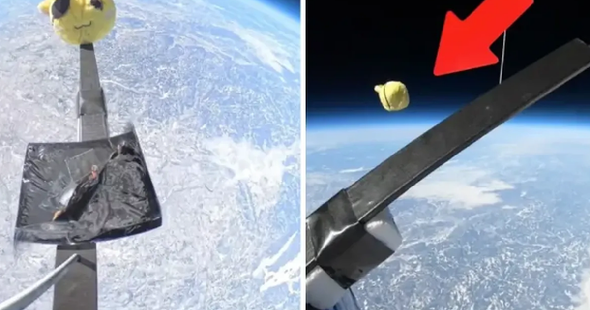 Kafsha prej pelushi hidhet nga stratosfera e Tokës