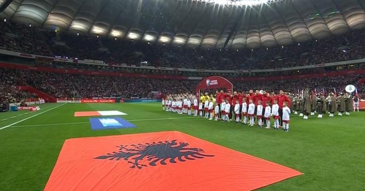 Probleme me audion gjatë himneve  polakët fërshëllejnë himnin shqiptar