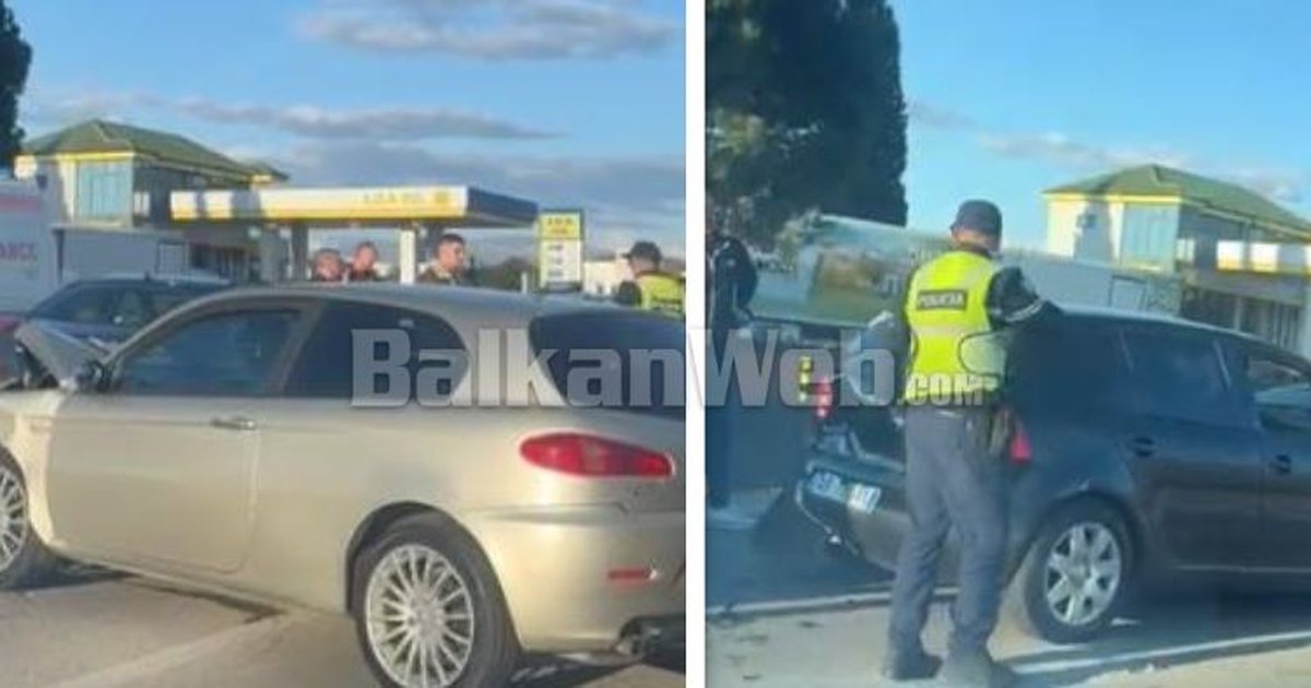 Aksident në aksin Tiranë Durrës  4 automjete përplasen me njëra tjetrën