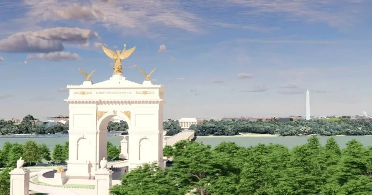  Harkut i Trump   Ndërtesë gjigante fitoreje në Washington  presidenti amerikan zbulon planet