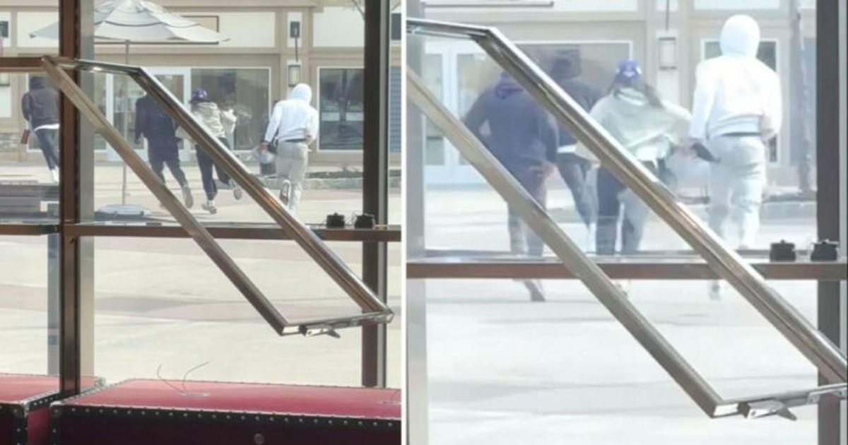 Si në filma  Grabitësit hyjnë në dyqanin e njohur dhe vjedhin 12 çanta luksoze Gucci  VIDEO 