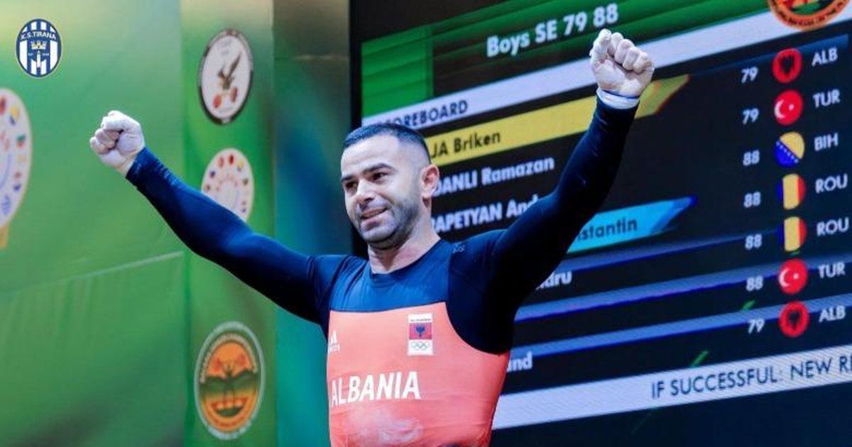 Medalje ari dhe argjendi për Shqipërinë  Briken Calja shpallet kampion Europe në shtytje