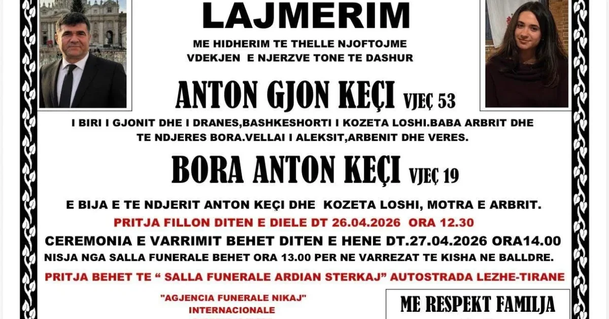 Mjeku humbi jetën bashkë me të bijën në aksident  familjarët në Lezhë hapin dyert e mortit