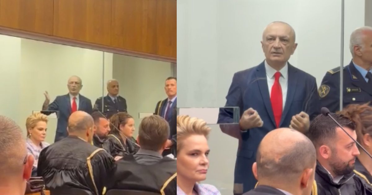 Seanca për Metën  gjyqi transmetohet  Live   ish presidenti pas kafazit të xhamit  prezente edhe Kryemadhi