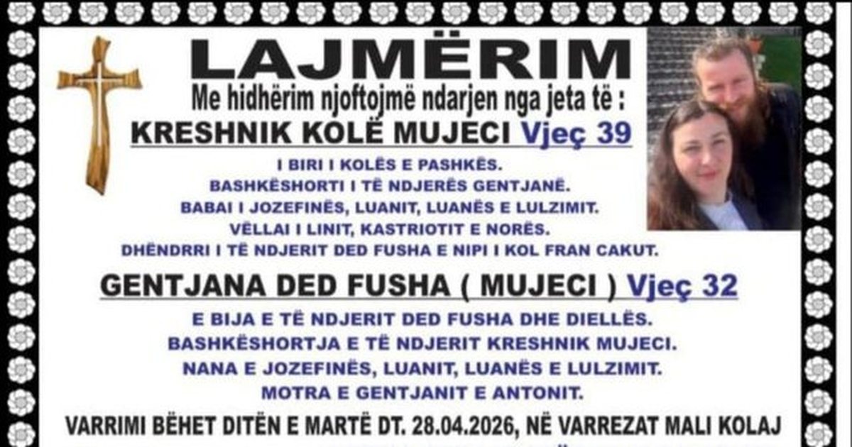 Atentati i përgjakshëm u mori jetën  familjarët në Lezhë hapin dyert e mortit për bashkëshortët Mujeci