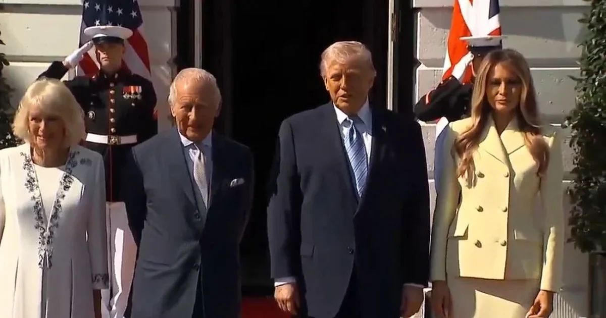 Trump pret Mbretin Charles në Shtëpinë e Bardhë  nis vizita zyrtare në SHBA