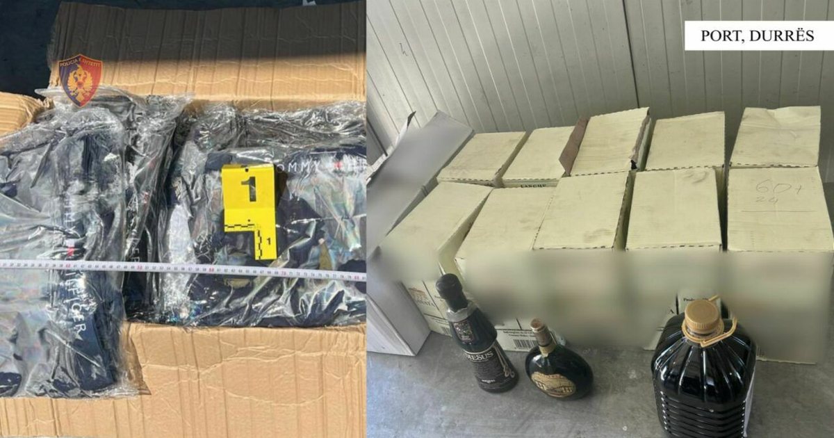 Goditen 2 raste kontrabande në Portin e Durrësit  arrestohet 50 vjeçari  procedohet një tjetër