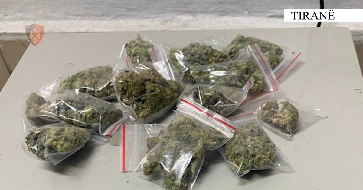 Shiste drogë pranë shkollave dhe lokaleve  arrestohet 27 vjeçari te  Petro Nini Luarasi  në Tiranë