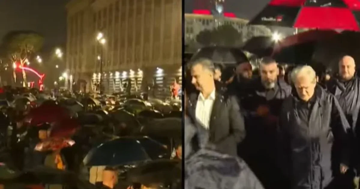 Pas tubimit para Kryeministrisë  protestuesit e PD marshojnë drejt Ministrisë së Brendshme