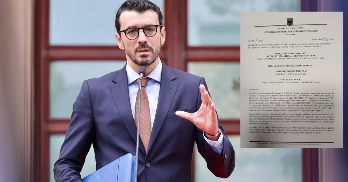 Konflikti i dy kompanive dhe bllokimi i punimeve në Aeroportin e Vlorës  ministri Karakaçi dhe 30 ditë afat