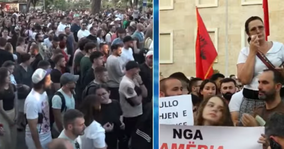  Hiqni kapelet    Turma e protestuesve thirrje  Nuk është turp të jesh polic  por të mos zbatosh ligjin 