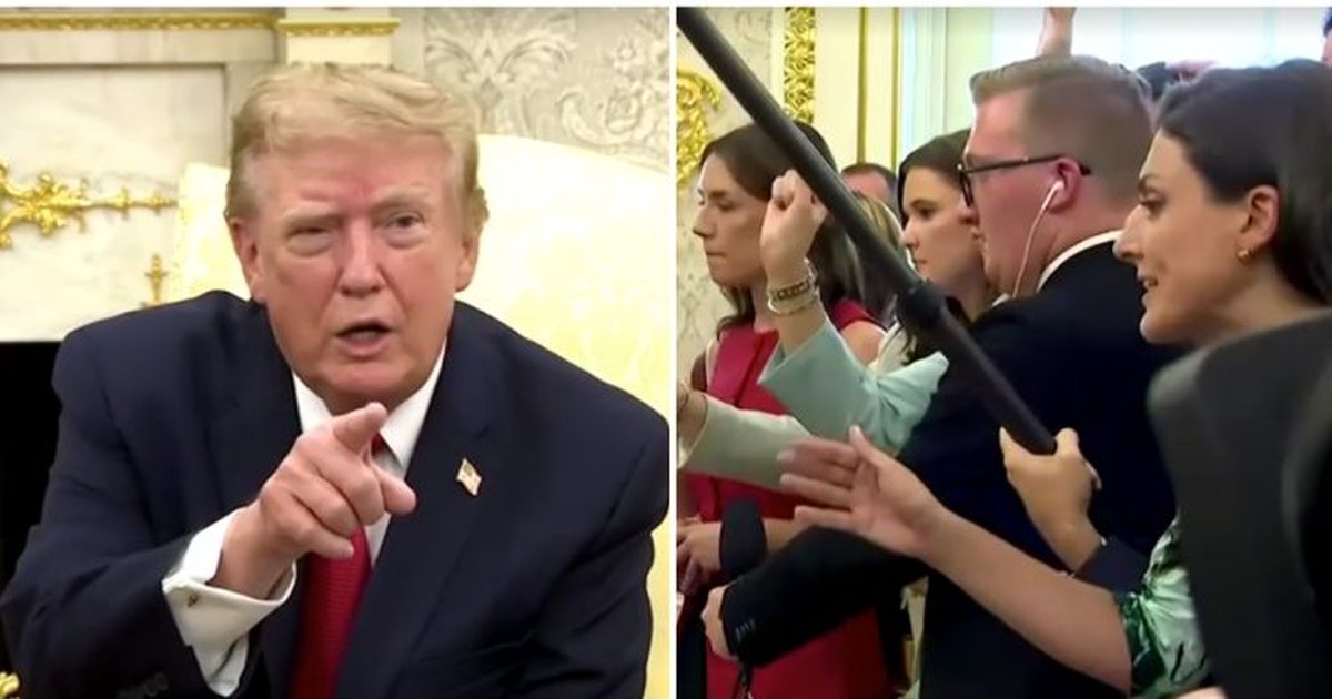  Qetësi  Qetësi  Qetësi    Trump  i mbyll gojën  gazetares në konferencën për shtyp  çfarë ndodhi