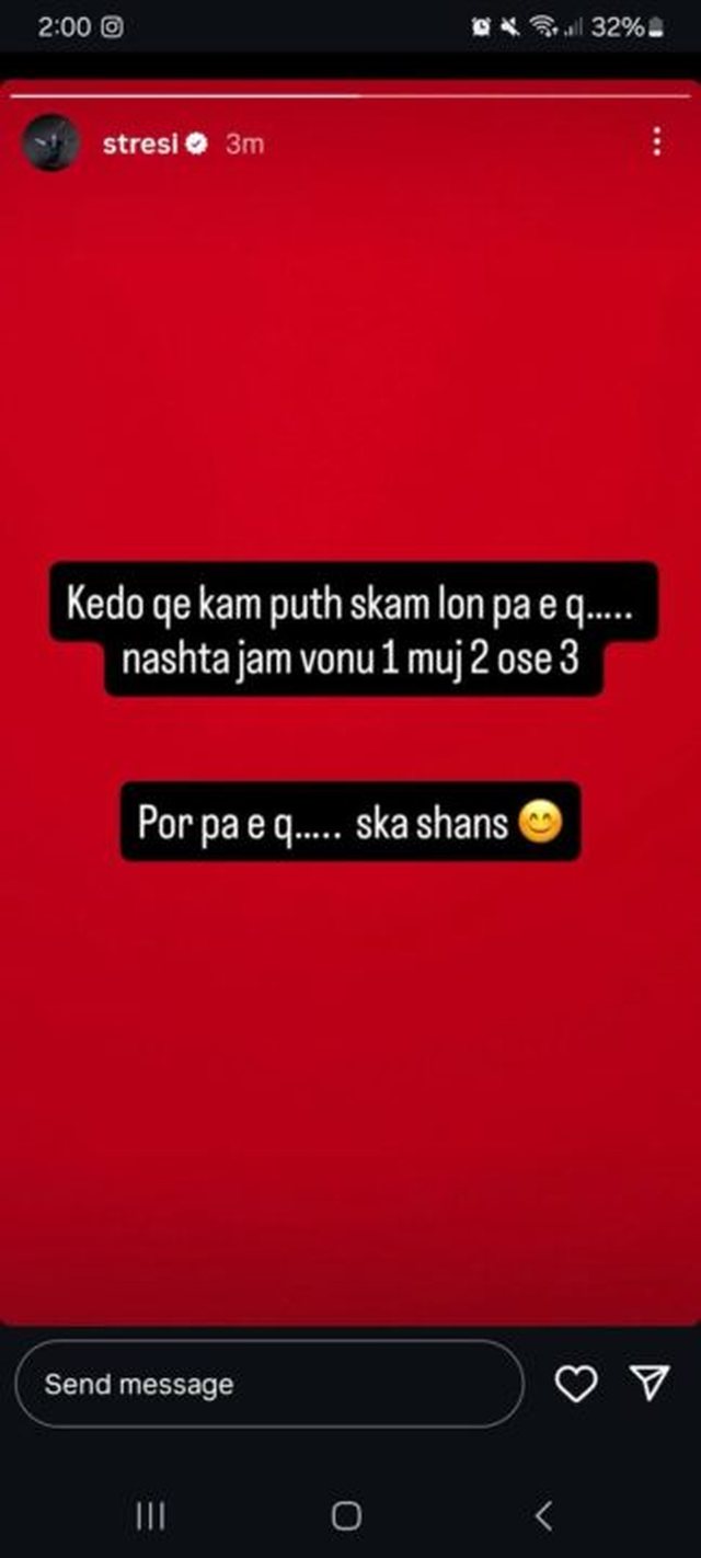 "S`është mirë me gabu me mu", Stresi reagon pas