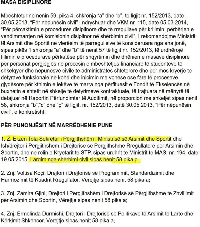 Me pagë 10 mijë euro në muaj, KLSH kërkon largimin e Erzen
