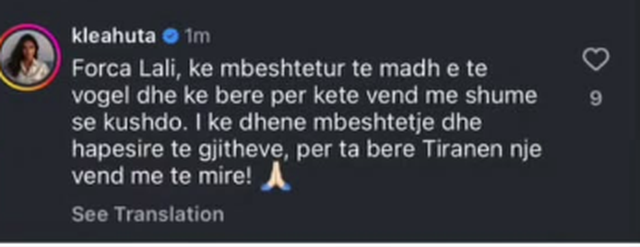 Klea Huta pas arrestimit të Veliajt: Forca lali, t'i e bëre