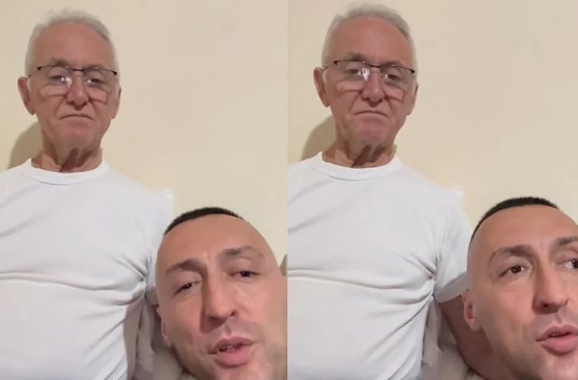 G-Bani publikon videon me babanë pasi doli nga spitali: I ke bërë