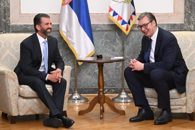 Vuçiqi takohet me djalin e Trumpit: Folëm për