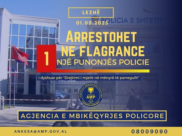 Shkaktoi aksident në Lezhë/ Arrestohet efektivi i policisë, ishte