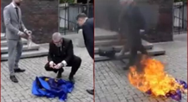 Video/ Eurodeputeti polak djeg flamurin e BE-së: Këtu është