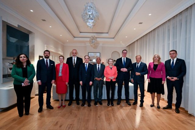 Liderët e Ballkanit Perëndimor dhe krerët e BE-së,