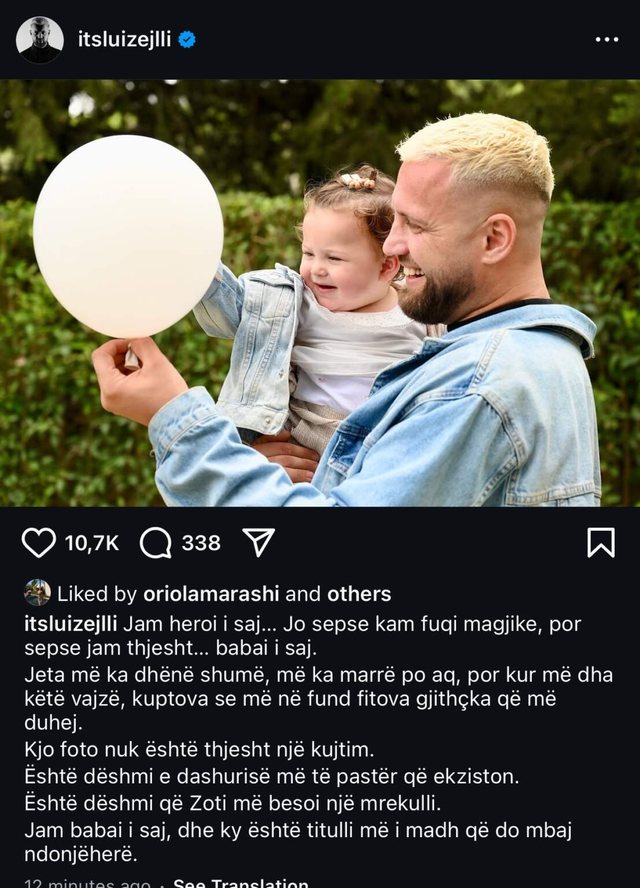 Çfarë e emocionoi Luiz Ejllin? Këngëtari reagon me