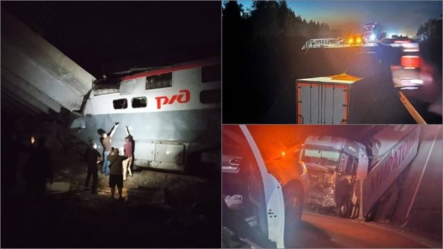 Pamje nga “shpërthimi i urës” që shkaktoi