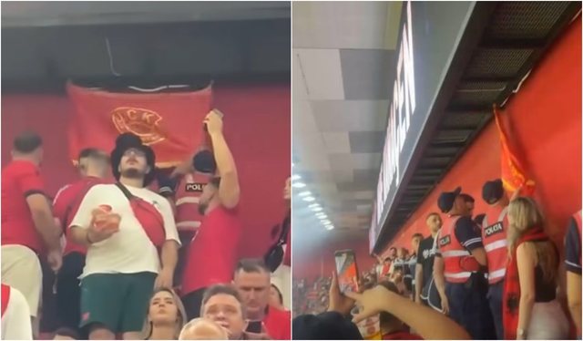 Flamuri i UÇK-së u ndalua në stadium, reagojnë ashpër
