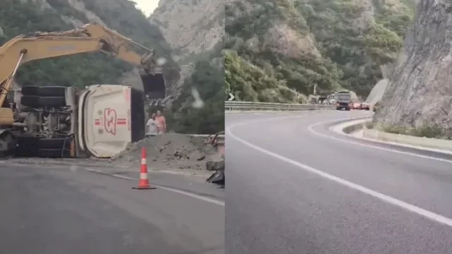 Përmbyset kamioni me ngarkesë në “Shkallën e