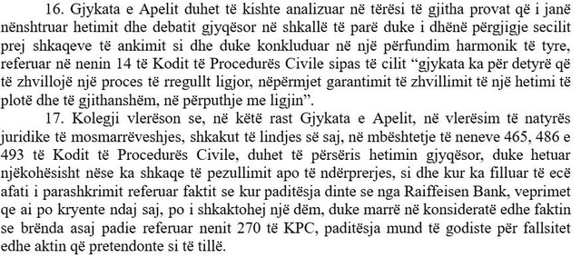 "Dënohet" Raiffeisen Bank, morën kredi në emër
