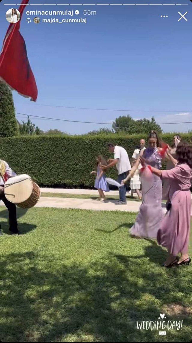 Emina Cunmulaj marton vëllain, publikon pamje nga dasma