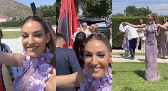 Emina Cunmulaj marton vëllain, publikon pamje nga dasma