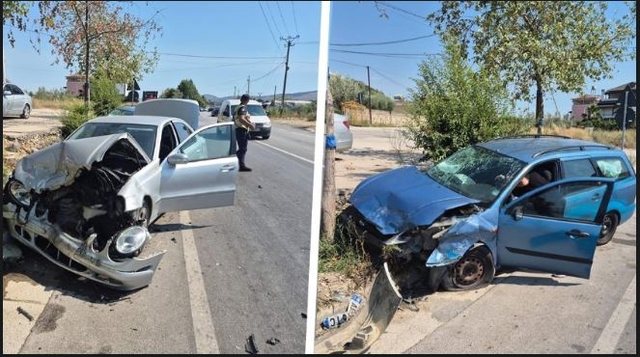Katër persona plagosen nga aksidenti në rrugën