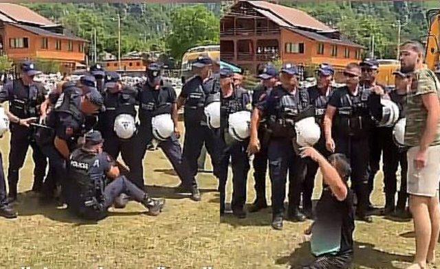 Policia përleshet me banorin me aftësi të kufizuara në